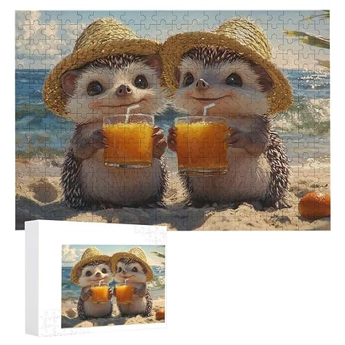 Igel - Puzzles für Erwachsene, Puzzle Erwachsene 1200 Teile, Banksy Little Girl Street Artwork Puzzle 75 x 50 cm, Bunte DIY-Puzzles für Heimdekoration, Familienpuzzle Geschenkideen D-95 von WEISHIWE