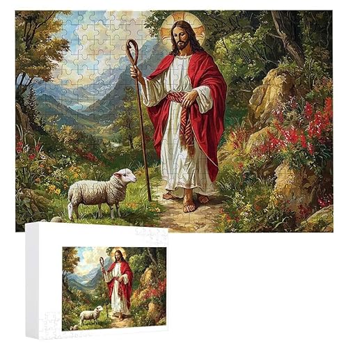 Jesus Landschaft - Puzzles für Erwachsene, Puzzle Erwachsene 2000 Teile, Banksy Little Girl Street Artwork Puzzle 100 x 70 cm, Bunte DIY-Puzzles für Heimdekoration, Familienpuzzle Geschenkideen D-743 von WEISHIWE