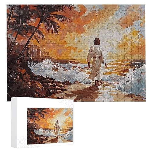 Jesus Meerblick - Puzzles für Erwachsene, Puzzle Erwachsene 1500 Teile, Banksy Little Girl Street Artwork Puzzle 87 x 57 cm, Bunte DIY-Puzzles für Heimdekoration, Familienpuzzle Geschenkideen D-744 von WEISHIWE