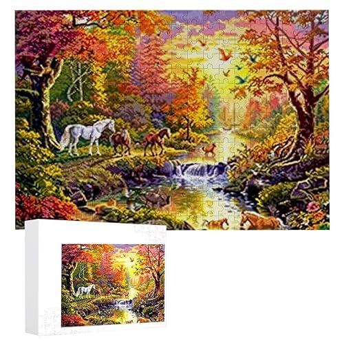 Malerisches Pferd - Puzzles für Erwachsene, Puzzle Erwachsene 200 Teile, Banksy Little Girl Street Artwork Puzzle 35 x 25 cm, Bunte DIY-Puzzles für Heimdekoration, Familienpuzzle Geschenkideen D-193 Malerisches Pferd - Puzzles für Erwachsene, Puzzle Erwachsene 200 Teile, Banksy Little Girl Street Artwork Puzzle 35 x 25 cm, Bunte DIY-Puzzles für Heimdekoration, Familienpuzzle Geschenkideen D-193 von WEISHIWE