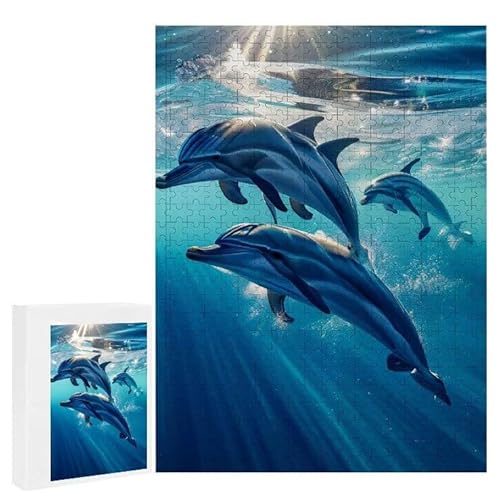 Meeresdelfine - Puzzles für Erwachsene, Puzzle Erwachsene 2000 Teile, Banksy Little Girl Street Artwork Puzzle 100 x 70 cm, Bunte DIY-Puzzles für Heimdekoration, Familienpuzzle Geschenkideen D-241 von WEISHIWE