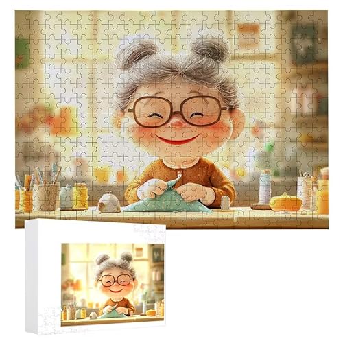 Oma - Puzzles für Erwachsene, Puzzle Erwachsene 1000 Teile, Banksy Little Girl Street Artwork Puzzle 75 x 50 cm, Bunte DIY-Puzzles für Heimdekoration, Familienpuzzle Geschenkideen D-440 von WEISHIWE