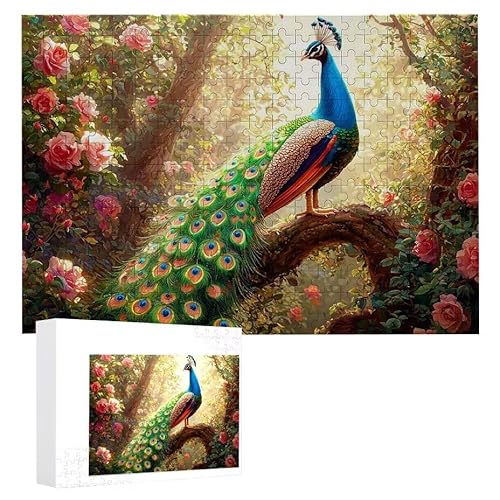 Pfau - Puzzles für Erwachsene, Puzzle Erwachsene 2000 Teile, Banksy Little Girl Street Artwork Puzzle 100 x 70 cm, Bunte DIY-Puzzles für Heimdekoration, Familienpuzzle Geschenkideen D-411 von WEISHIWE