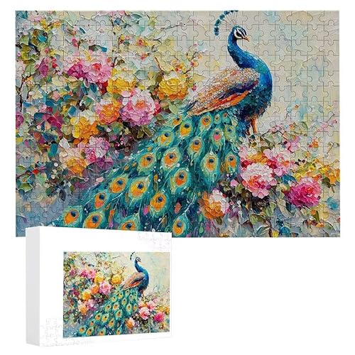 Pfauenblume - Puzzles für Erwachsene, Puzzle Erwachsene 2000 Teile, Banksy Little Girl Street Artwork Puzzle 100 x 70 cm, Bunte DIY-Puzzles für Heimdekoration, Familienpuzzle Geschenkideen D-413 von WEISHIWE