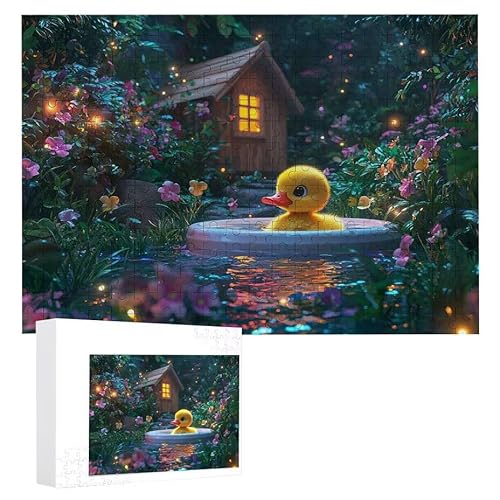 Puzzle 1000 Teile Erwachsene Entenlandschaft 75 x 50 cm, 3D Visuelle Wooden Puzzle, DIY Craft Bastelpuzzles für Heimdekoration, Geschenkbox, Familie herausforderndes Puzzles F-735 von WEISHIWE