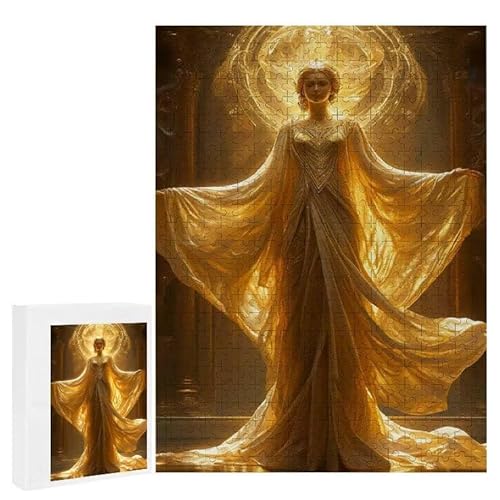 Puzzle 1000 Teile Erwachsene Göttin 75 x 50 cm, 3D Visuelle Wooden Puzzle, DIY Craft Bastelpuzzles für Heimdekoration, Geschenkbox, Familie herausforderndes Puzzles F-539 von WEISHIWE