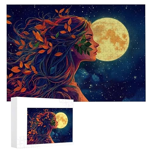 Puzzle 1000 Teile Erwachsene Göttin 75 x 50 cm, 3D Visuelle Wooden Puzzle, DIY Craft Bastelpuzzles für Heimdekoration, Geschenkbox, Familie herausforderndes Puzzles F-541 von WEISHIWE