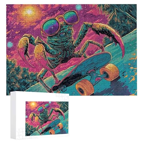 Puzzle 1000 Teile Erwachsene Hummer 75 x 50 cm, 3D Visuelle Wooden Puzzle, DIY Craft Bastelpuzzles für Heimdekoration, Geschenkbox, Familie herausforderndes Puzzles F-457 von WEISHIWE