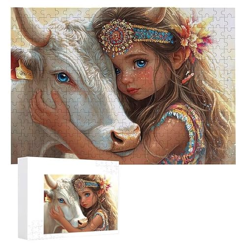 Puzzle 1000 Teile Erwachsene Mädchen Kuh 75 x 50 cm, 3D Visuelle Wooden Puzzle, DIY Craft Bastelpuzzles für Heimdekoration, Geschenkbox, Familie herausforderndes Puzzles F-529 Puzzle 1000 Teile Erwachsene Mädchen Kuh 75 x 50 cm, 3D Visuelle Wooden Puzzle, DIY Craft Bastelpuzzles für Heimdekoration, Geschenkbox, Familie herausforderndes Puzzles F-529 von WEISHIWE