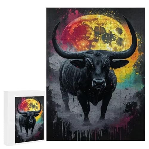 Puzzle 1000 Teile Erwachsene Mondbull 75 x 50 cm, 3D Visuelle Wooden Puzzle, DIY Craft Bastelpuzzles für Heimdekoration, Geschenkbox, Familie herausforderndes Puzzles F-765 Puzzle 1000 Teile Erwachsene Mondbull 75 x 50 cm, 3D Visuelle Wooden Puzzle, DIY Craft Bastelpuzzles für Heimdekoration, Geschenkbox, Familie herausforderndes Puzzles F-765 von WEISHIWE