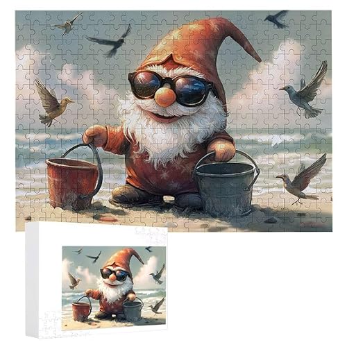 Puzzle 1000 Teile Erwachsene Zwergmöwe 75 x 50 cm, 3D Visuelle Wooden Puzzle, DIY Craft Bastelpuzzles für Heimdekoration, Geschenkbox, Familie herausforderndes Puzzles F-789 von WEISHIWE