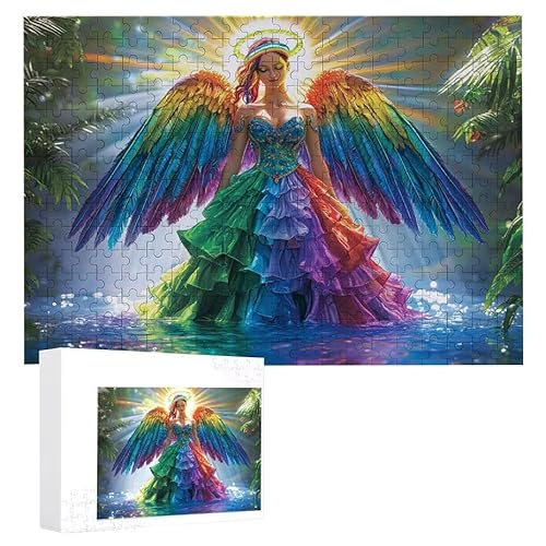Puzzle 1200 Teile Erwachsene Traumengel 75 x 50 cm, 3D Visuelle Wooden Puzzle, DIY Craft Bastelpuzzles für Heimdekoration, Geschenkbox, Familie herausforderndes Puzzles F-500 von WEISHIWE