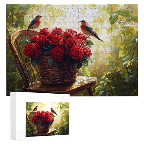 Puzzle 1200 Teile Erwachsene Vogelrose 75 x 50 cm, 3D Visuelle Wooden Puzzle, DIY Craft Bastelpuzzles für Heimdekoration, Geschenkbox, Familie herausforderndes Puzzles F-516 Puzzle 1200 Teile Erwachsene Vogelrose 75 x 50 cm, 3D Visuelle Wooden Puzzle, DIY Craft Bastelpuzzles für Heimdekoration, Geschenkbox, Familie herausforderndes Puzzles F-516 von WEISHIWE