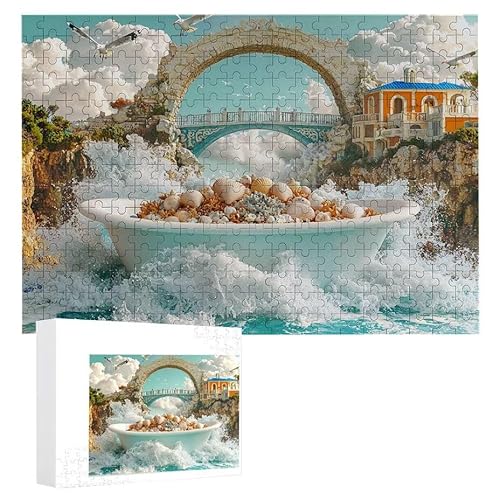 Puzzle 1500 Teile Erwachsene Blick auf die Badewanne 87 x 57 cm, 3D Visuelle Wooden Puzzle, DIY Craft Bastelpuzzles für Heimdekoration, Geschenkbox, Familie herausforderndes Puzzles F-761 Puzzle 1500 Teile Erwachsene Blick auf die Badewanne 87 x 57 cm, 3D Visuelle Wooden Puzzle, DIY Craft Bastelpuzzles für Heimdekoration, Geschenkbox, Familie herausforderndes Puzzles F-761 von WEISHIWE