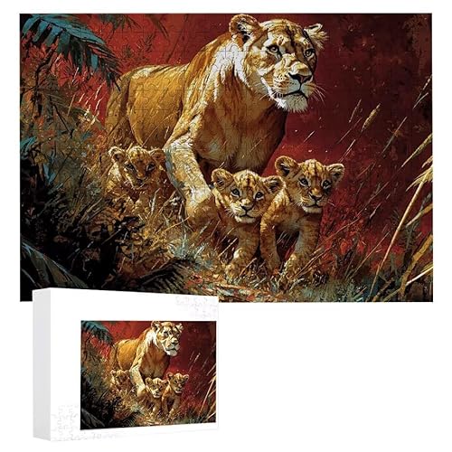 Puzzle 1500 Teile Erwachsene Die Familie der Löwen 87 x 57 cm, 3D Visuelle Wooden Puzzle, DIY Craft Bastelpuzzles für Heimdekoration, Geschenkbox, Familie herausforderndes Puzzles F-633 Puzzle 1500 Teile Erwachsene Die Familie der Löwen 87 x 57 cm, 3D Visuelle Wooden Puzzle, DIY Craft Bastelpuzzles für Heimdekoration, Geschenkbox, Familie herausforderndes Puzzles F-633 von WEISHIWE