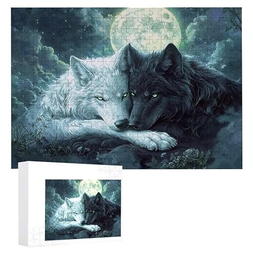 Puzzle 1500 Teile Erwachsene Mondwolf 87 x 57 cm, 3D Visuelle Wooden Puzzle, DIY Craft Bastelpuzzles für Heimdekoration, Geschenkbox, Familie herausforderndes Puzzles F-775 Puzzle 1500 Teile Erwachsene Mondwolf 87 x 57 cm, 3D Visuelle Wooden Puzzle, DIY Craft Bastelpuzzles für Heimdekoration, Geschenkbox, Familie herausforderndes Puzzles F-775 von WEISHIWE