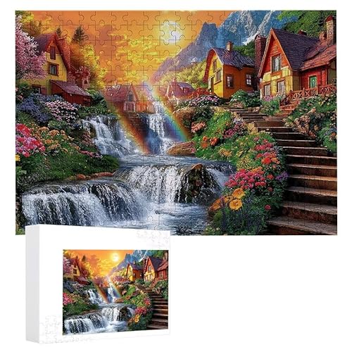 Puzzle 1500 Teile Erwachsene Wasserfall Cottage 87 x 57 cm, 3D Visuelle Wooden Puzzle, DIY Craft Bastelpuzzles für Heimdekoration, Geschenkbox, Familie herausforderndes Puzzles F-545 Puzzle 1500 Teile Erwachsene Wasserfall Cottage 87 x 57 cm, 3D Visuelle Wooden Puzzle, DIY Craft Bastelpuzzles für Heimdekoration, Geschenkbox, Familie herausforderndes Puzzles F-545 von WEISHIWE