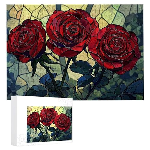 Puzzle 1500 Teile Erwachsene rote Rose 87 x 57 cm, 3D Visuelle Wooden Puzzle, DIY Craft Bastelpuzzles für Heimdekoration, Geschenkbox, Familie herausforderndes Puzzles F-265 Puzzle 1500 Teile Erwachsene rote Rose 87 x 57 cm, 3D Visuelle Wooden Puzzle, DIY Craft Bastelpuzzles für Heimdekoration, Geschenkbox, Familie herausforderndes Puzzles F-265 von WEISHIWE