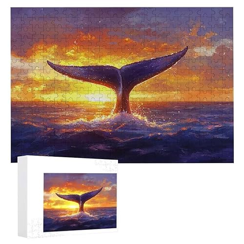 Puzzle 200 Teile Erwachsene Walschwanz 35 x 25 cm, 3D Visuelle Wooden Puzzle, DIY Craft Bastelpuzzles für Heimdekoration, Geschenkbox, Familie herausforderndes Puzzles F-378 Puzzle 200 Teile Erwachsene Walschwanz 35 x 25 cm, 3D Visuelle Wooden Puzzle, DIY Craft Bastelpuzzles für Heimdekoration, Geschenkbox, Familie herausforderndes Puzzles F-378 von WEISHIWE