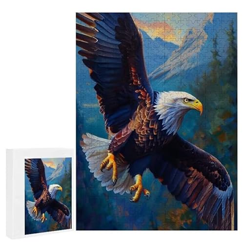 Puzzle 2000 Teile Erwachsene Adler 100 x 70 cm, 3D Visuelle Wooden Puzzle, DIY Craft Bastelpuzzles für Heimdekoration, Geschenkbox, Familie herausforderndes Puzzles F-442 von WEISHIWE
