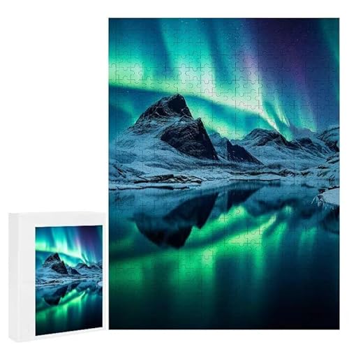 Puzzle 2000 Teile Erwachsene Aurora 100 x 70 cm, 3D Visuelle Wooden Puzzle, DIY Craft Bastelpuzzles für Heimdekoration, Geschenkbox, Familie herausforderndes Puzzles F-362 von WEISHIWE