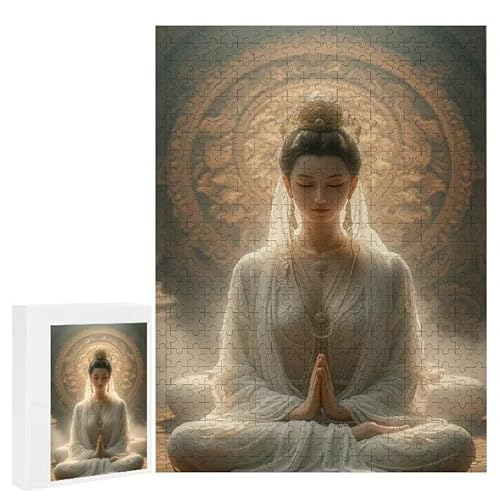 Puzzle 2000 Teile Erwachsene Bodhisattva 100 x 70 cm, 3D Visuelle Wooden Puzzle, DIY Craft Bastelpuzzles für Heimdekoration, Geschenkbox, Familie herausforderndes Puzzles F-542 von WEISHIWE
