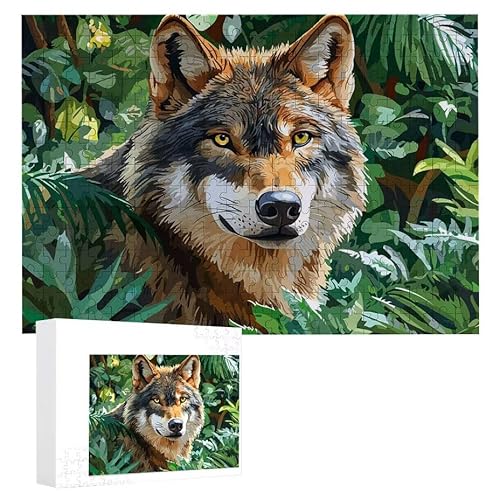 Puzzle 2000 Teile Erwachsene Dschungelwolf 100 x 70 cm, 3D Visuelle Wooden Puzzle, DIY Craft Bastelpuzzles für Heimdekoration, Geschenkbox, Familie herausforderndes Puzzles F-98 Puzzle 2000 Teile Erwachsene Dschungelwolf 100 x 70 cm, 3D Visuelle Wooden Puzzle, DIY Craft Bastelpuzzles für Heimdekoration, Geschenkbox, Familie herausforderndes Puzzles F-98 von WEISHIWE