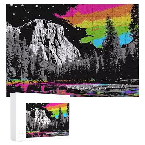 Puzzle 2000 Teile Erwachsene Gebirge 100 x 70 cm, 3D Visuelle Wooden Puzzle, DIY Craft Bastelpuzzles für Heimdekoration, Geschenkbox, Familie herausforderndes Puzzles F-584 von WEISHIWE