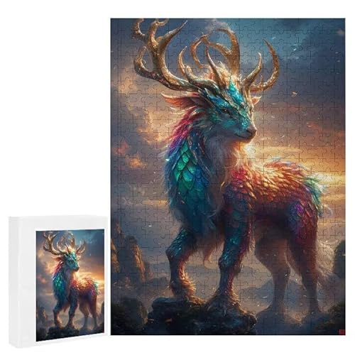 Puzzle 2000 Teile Erwachsene Mythische Tiere 100 x 70 cm, 3D Visuelle Wooden Puzzle, DIY Craft Bastelpuzzles für Heimdekoration, Geschenkbox, Familie herausforderndes Puzzles F-594 von WEISHIWE