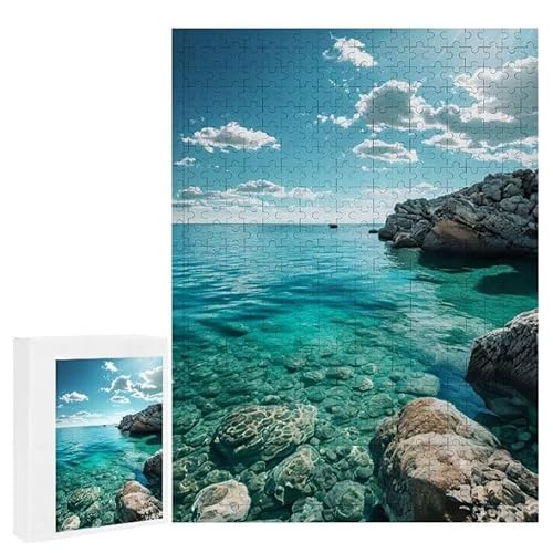 Puzzle 2000 Teile Erwachsene Ozean 100 x 70 cm, 3D Visuelle Wooden Puzzle, DIY Craft Bastelpuzzles für Heimdekoration, Geschenkbox, Familie herausforderndes Puzzles F-242 von WEISHIWE