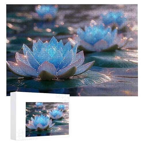 Puzzle 300 Teile Erwachsene Blauer Lotus 40 x 28 cm, 3D Visuelle Wooden Puzzle, DIY Craft Bastelpuzzles für Heimdekoration, Geschenkbox, Familie herausforderndes Puzzles F-423 Puzzle 300 Teile Erwachsene Blauer Lotus 40 x 28 cm, 3D Visuelle Wooden Puzzle, DIY Craft Bastelpuzzles für Heimdekoration, Geschenkbox, Familie herausforderndes Puzzles F-423 von WEISHIWE