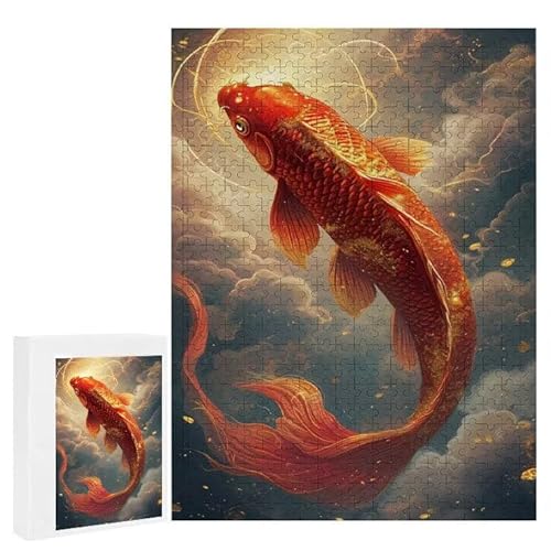 Puzzle 500 Teile Erwachsene Koi Fische 52 x 38 cm, 3D Visuelle Wooden Puzzle, DIY Craft Bastelpuzzles für Heimdekoration, Geschenkbox, Familie herausforderndes Puzzles F-370 Puzzle 500 Teile Erwachsene Koi Fische 52 x 38 cm, 3D Visuelle Wooden Puzzle, DIY Craft Bastelpuzzles für Heimdekoration, Geschenkbox, Familie herausforderndes Puzzles F-370 von WEISHIWE