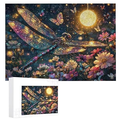 Puzzle 500 Teile Erwachsene Mondlibelle 52 x 38 cm, 3D Visuelle Wooden Puzzle, DIY Craft Bastelpuzzles für Heimdekoration, Geschenkbox, Familie herausforderndes Puzzles F-776 Puzzle 500 Teile Erwachsene Mondlibelle 52 x 38 cm, 3D Visuelle Wooden Puzzle, DIY Craft Bastelpuzzles für Heimdekoration, Geschenkbox, Familie herausforderndes Puzzles F-776 von WEISHIWE