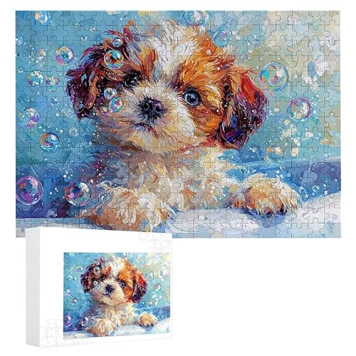 Puzzle 500 Teile Erwachsene Süßer Hund 52 x 38 cm, 3D Visuelle Wooden Puzzle, DIY Craft Bastelpuzzles für Heimdekoration, Geschenkbox, Familie herausforderndes Puzzles F-390 Puzzle 500 Teile Erwachsene Süßer Hund 52 x 38 cm, 3D Visuelle Wooden Puzzle, DIY Craft Bastelpuzzles für Heimdekoration, Geschenkbox, Familie herausforderndes Puzzles F-390 von WEISHIWE