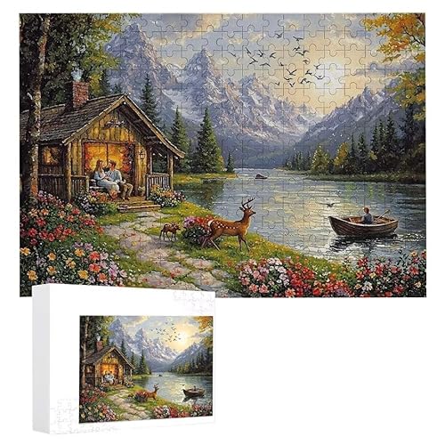 Puzzle 500 Teile Erwachsene Waldhütte 52 x 38 cm, 3D Visuelle Wooden Puzzle, DIY Craft Bastelpuzzles für Heimdekoration, Geschenkbox, Familie herausforderndes Puzzles F-578 Puzzle 500 Teile Erwachsene Waldhütte 52 x 38 cm, 3D Visuelle Wooden Puzzle, DIY Craft Bastelpuzzles für Heimdekoration, Geschenkbox, Familie herausforderndes Puzzles F-578 von WEISHIWE
