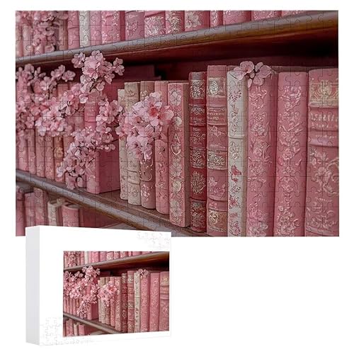 Rosa Bücher - Puzzles für Erwachsene, Puzzle Erwachsene 2000 Teile, Banksy Little Girl Street Artwork Puzzle 100 x 70 cm, Bunte DIY-Puzzles für Heimdekoration, Familienpuzzle Geschenkideen D-637 von WEISHIWE