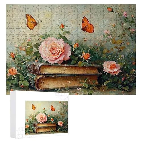 Rosenschmetterling - Puzzles für Erwachsene, Puzzle Erwachsene 2000 Teile, Banksy Little Girl Street Artwork Puzzle 100 x 70 cm, Bunte DIY-Puzzles für Heimdekoration, Familienpuzzle Geschenkideen D477 von WEISHIWE