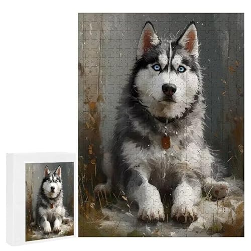 Sibirischer Husky - Puzzles für Erwachsene, Puzzle Erwachsene 2000 Teile, Banksy Little Girl Street Artwork Puzzle 100 x 70 cm, Bunte DIY-Puzzles für Heimdekoration, Familienpuzzle Geschenkideen D-213 von WEISHIWE