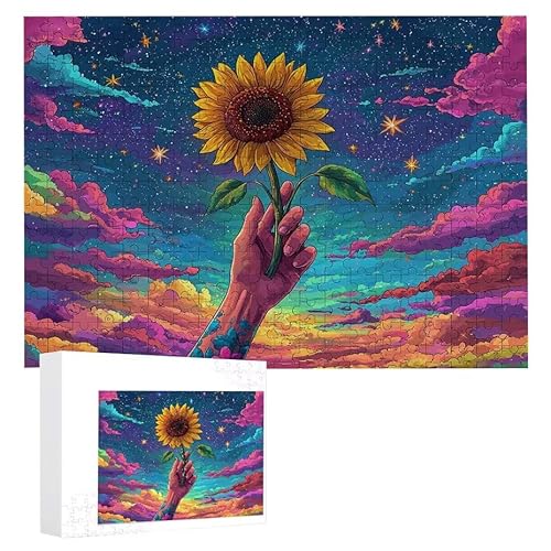 Sonnenblume - Puzzles für Erwachsene, Puzzle Erwachsene 2000 Teile, Banksy Little Girl Street Artwork Puzzle 100 x 70 cm, Bunte DIY-Puzzles für Heimdekoration, Familienpuzzle Geschenkideen D-683 von WEISHIWE