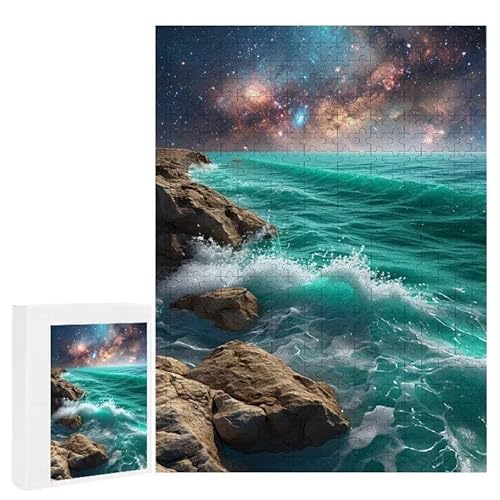 Sternenhimmel im Ozean - Puzzles für Erwachsene, Puzzle Erwachsene 1200 Teile, Banksy Little Girl Street Artwork Puzzle 75 x 50 cm, DIY-Puzzles für Heimdekoration, Familienpuzzle Geschenkideen D-243 von WEISHIWE