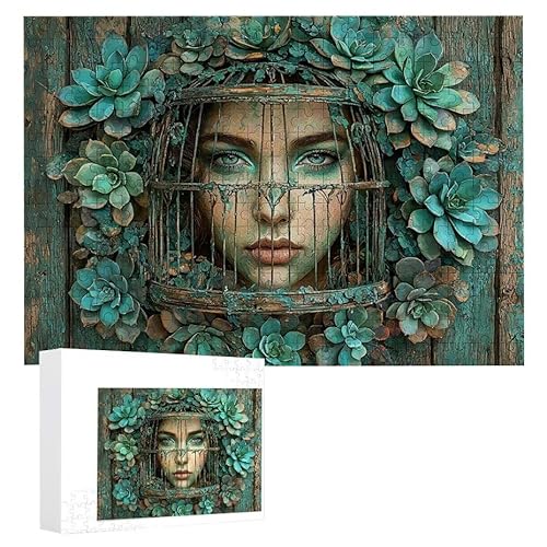 Sukkulenten - Puzzles für Erwachsene, Puzzle Erwachsene 2000 Teile, Banksy Little Girl Street Artwork Puzzle 100 x 70 cm, Bunte DIY-Puzzles für Heimdekoration, Familienpuzzle Geschenkideen D-171 von WEISHIWE