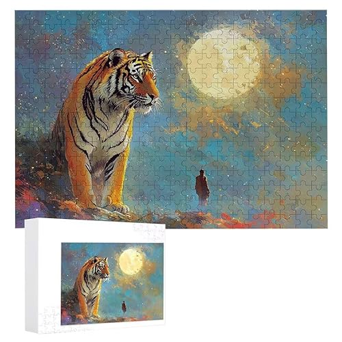 Tiger - Puzzles für Erwachsene, Puzzle Erwachsene 1000 Teile, Banksy Little Girl Street Artwork Puzzle 75 x 50 cm, Bunte DIY-Puzzles für Heimdekoration, Familienpuzzle Geschenkideen D-434 von WEISHIWE