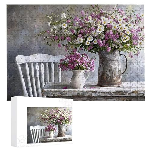 Vasenblumen - Puzzles für Erwachsene, Puzzle Erwachsene 2000 Teile, Banksy Little Girl Street Artwork Puzzle 100 x 70 cm, Bunte DIY-Puzzles für Heimdekoration, Familienpuzzle Geschenkideen D-343 von WEISHIWE