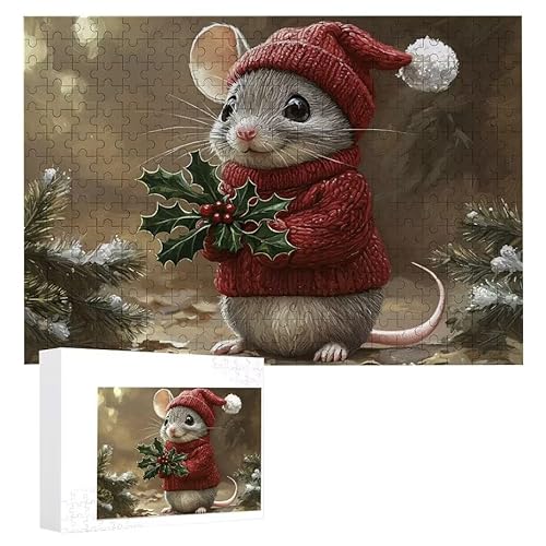 Weihnachtsmaus - Puzzles für Erwachsene, Puzzle Erwachsene 2000 Teile, Banksy Little Girl Street Artwork Puzzle 100 x 70 cm, Bunte DIY-Puzzles für Heimdekoration, Familienpuzzle Geschenkideen D-615 von WEISHIWE
