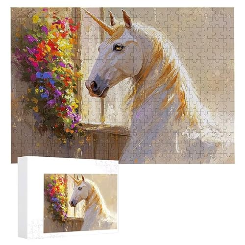 Weißes Pferd - Puzzles für Erwachsene, Puzzle Erwachsene 200 Teile, Banksy Little Girl Street Artwork Puzzle 35 x 25 cm, Bunte DIY-Puzzles für Heimdekoration, Familienpuzzle Geschenkideen D-13 Weißes Pferd - Puzzles für Erwachsene, Puzzle Erwachsene 200 Teile, Banksy Little Girl Street Artwork Puzzle 35 x 25 cm, Bunte DIY-Puzzles für Heimdekoration, Familienpuzzle Geschenkideen D-13 von WEISHIWE