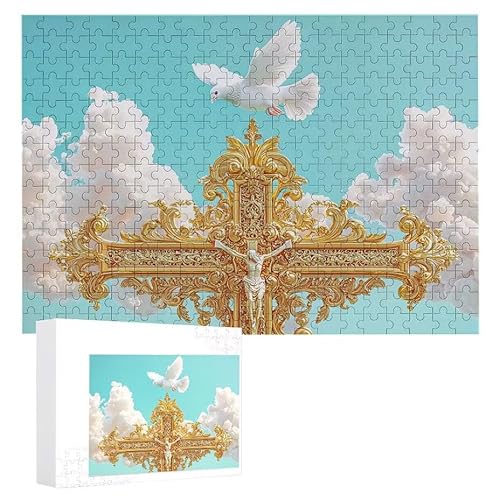 Weißes Taubenkreuz - Puzzles für Erwachsene, Puzzle Erwachsene 300 Teile, Banksy Little Girl Street Artwork Puzzle 40 x 28 cm, Bunte DIY-Puzzles für Heimdekoration, Familienpuzzle Geschenkideen D-8 Weißes Taubenkreuz - Puzzles für Erwachsene, Puzzle Erwachsene 300 Teile, Banksy Little Girl Street Artwork Puzzle 40 x 28 cm, Bunte DIY-Puzzles für Heimdekoration, Familienpuzzle Geschenkideen D-8 von WEISHIWE