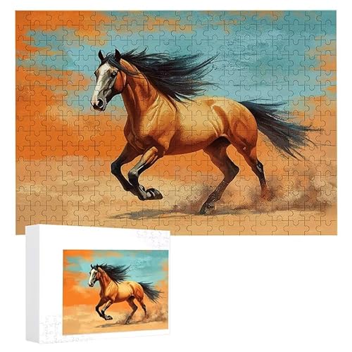 Wüstenpferd - Puzzles für Erwachsene, Puzzle Erwachsene 200 Teile, Banksy Little Girl Street Artwork Puzzle 35 x 25 cm, Bunte DIY-Puzzles für Heimdekoration, Familienpuzzle Geschenkideen D-579 Wüstenpferd - Puzzles für Erwachsene, Puzzle Erwachsene 200 Teile, Banksy Little Girl Street Artwork Puzzle 35 x 25 cm, Bunte DIY-Puzzles für Heimdekoration, Familienpuzzle Geschenkideen D-579 von WEISHIWE