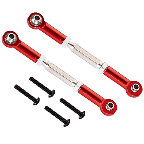 WEISHUJI Aluminium-Spannschlösser und Sturzglieder mit Stangenenden, verstellbares Aluminium-Lenkgestänge, Servo-Lenkgestänge, Spannschloss für 1/10 RC Auto, Rot WEISHUJI Aluminium-Spannschlösser und Sturzglieder mit Stangenenden, verstellbares Aluminium-Lenkgestänge, Servo-Lenkgestänge, Spannschloss für 1/10 RC Auto, Rot von WEISHUJI