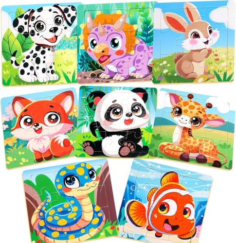 8 Stück Holzpuzzle für Kinder Puzzle-Set Mit Je 9 Teilen Tier Holz Steckpuzzle Pädagogisches Spielzeug Lernspielzeug Tierpuzzle Geschenk für Kleinekinder Jungen Mädchen ab 1 2 3 Jahre 8 Stück Holzpuzzle für Kinder Puzzle-Set Mit Je 9 Teilen Tier Holz Steckpuzzle Pädagogisches Spielzeug Lernspielzeug Tierpuzzle Geschenk für Kleinekinder Jungen Mädchen ab 1 2 3 Jahre von WEITAPYT