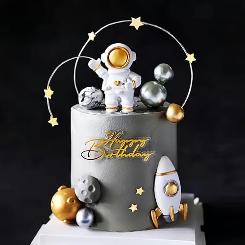 Astronaut Torten Deko, 29pcs Kuchendekoration Weltraum, Rakete Weltraum Kuchen Deko, Planet Astronaut Kuchen Deko, Perfekt für Geburtstage und Partys mit Weltraumthema Astronaut Torten Deko, 29pcs Kuchendekoration Weltraum, Rakete Weltraum Kuchen Deko, Planet Astronaut Kuchen Deko, Perfekt für Geburtstage und Partys mit Weltraumthema von WEITAPYT